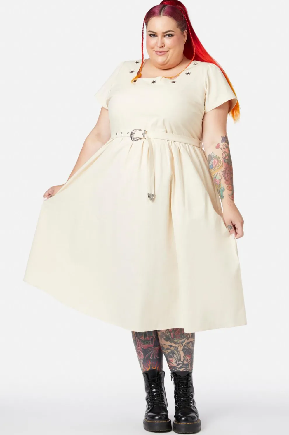 Curve Saloon Midi Dress