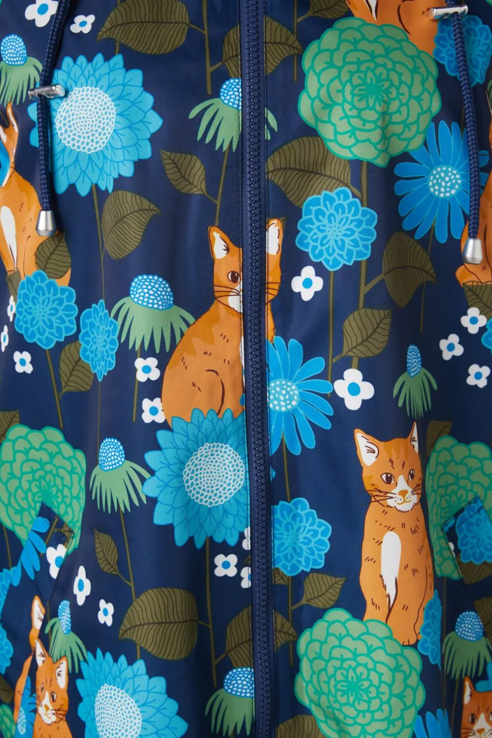 Cute Cats Rain Jacket