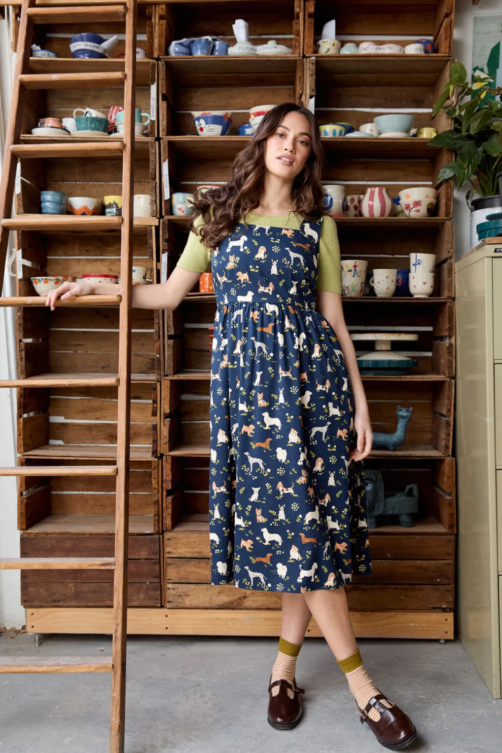 Cute Dogs Midi Dress