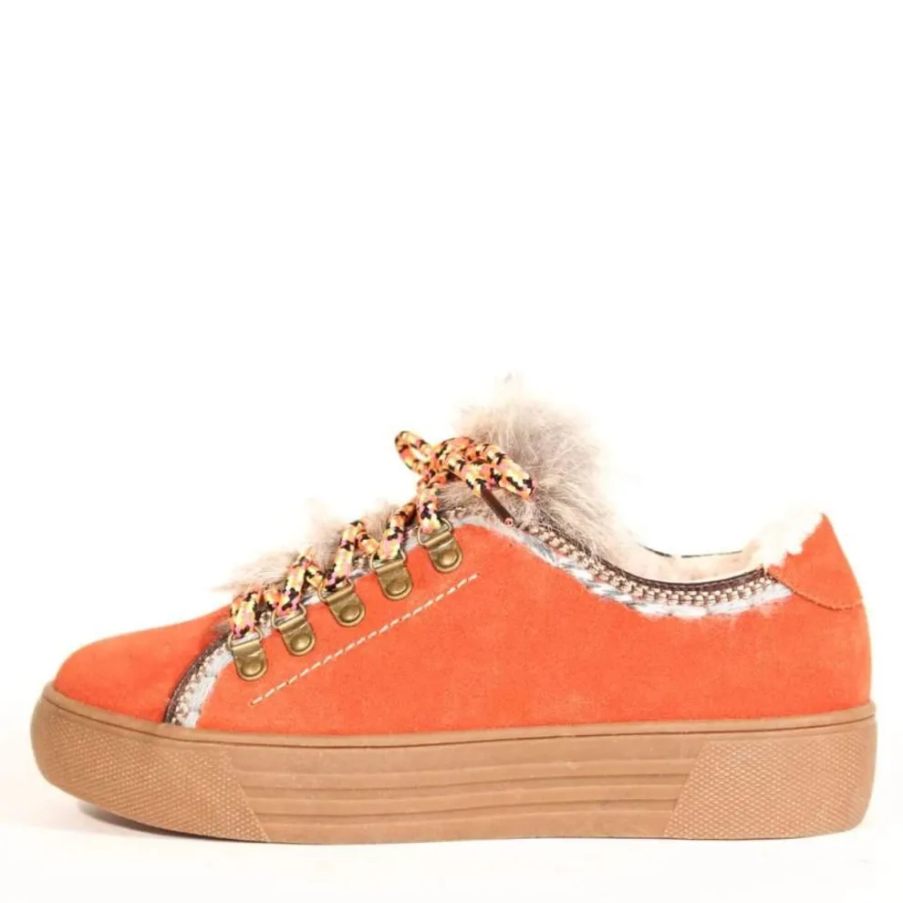 Cyclone Suede Shearling Sneakers