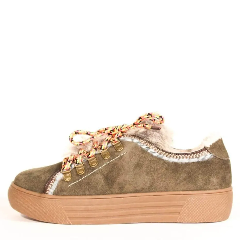 Cyclone Suede Shearling Sneakers