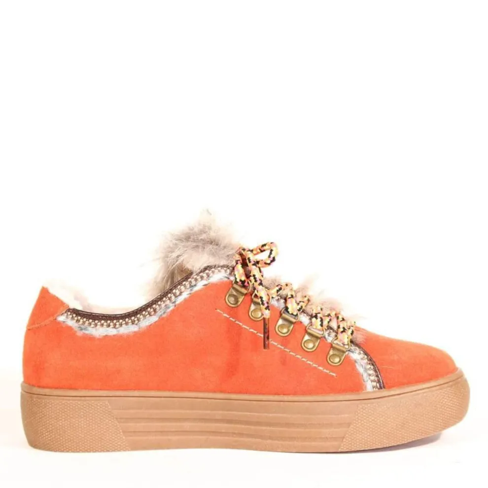 Cyclone Suede Shearling Sneakers