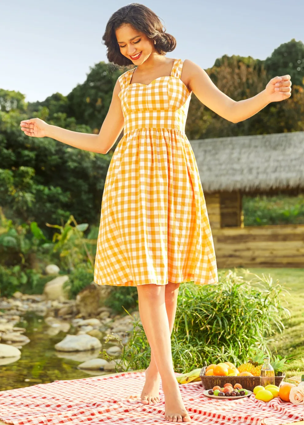 Dance Beneath the Sunrays Fairytale Midi Dress