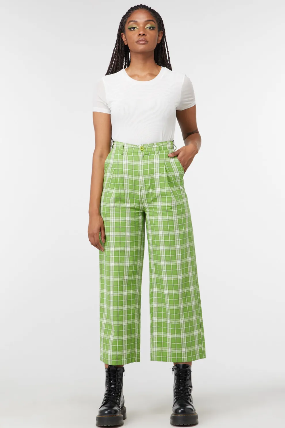 Dazed Tartan Wide Leg Pant