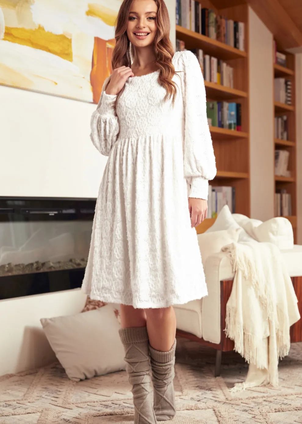 Dazzling in the Discotheque Scoop Neck Dress