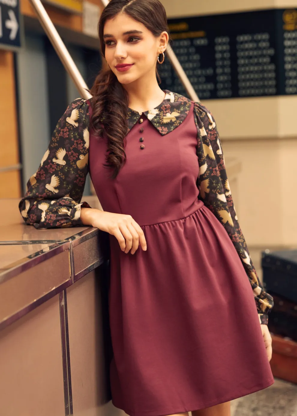 Doo-Wop Daydreamer Contrast Dress