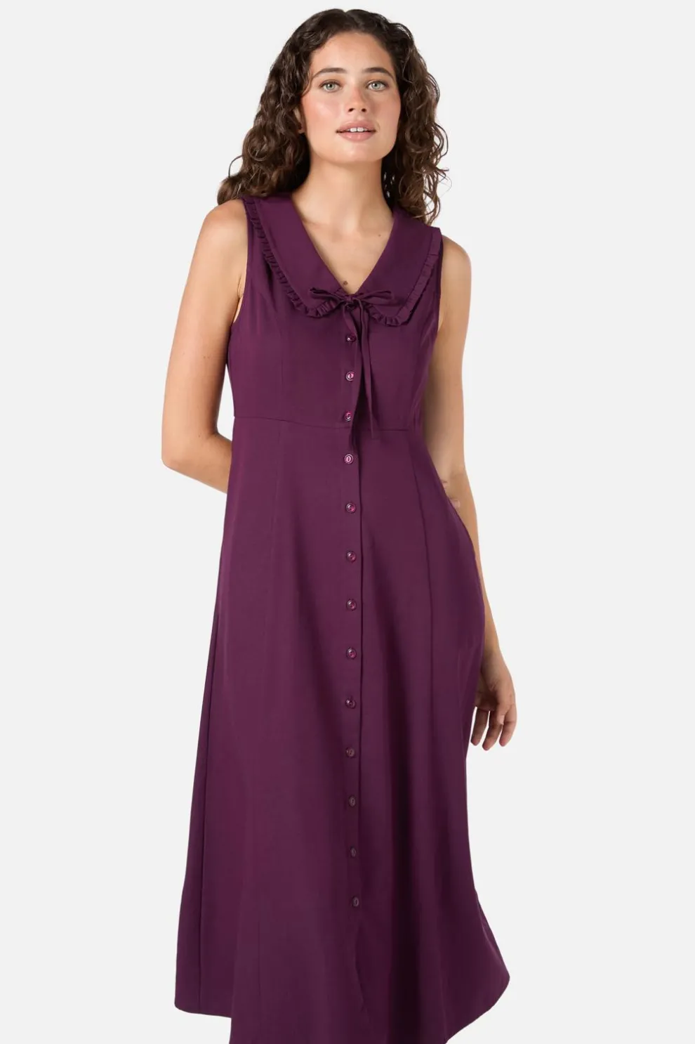 Dorothy Collared Midi Dress