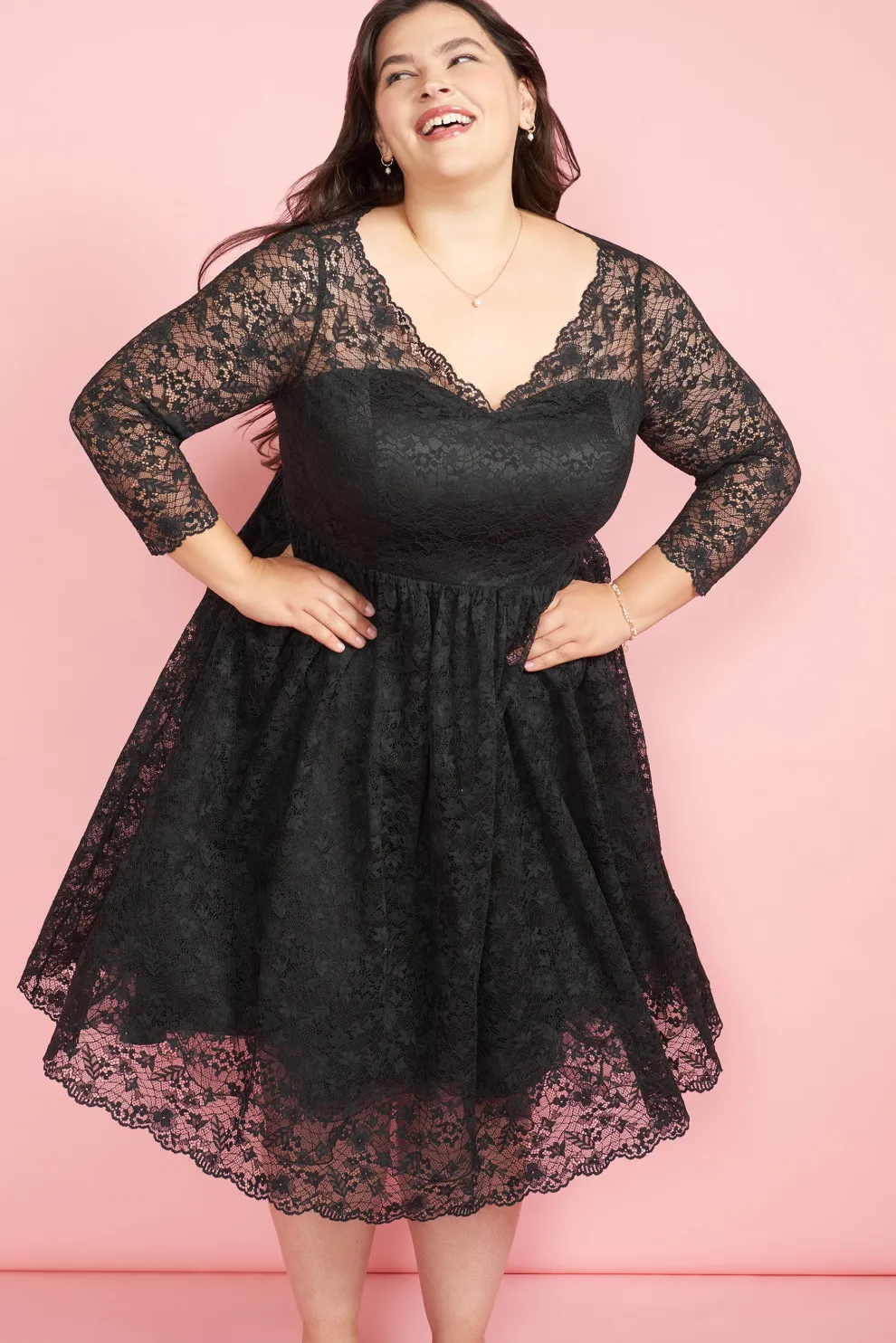 Dramatic Performance Lace Dress