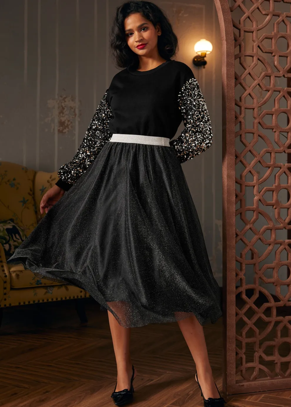 Dressed to Impress Sequin Sweatshirt