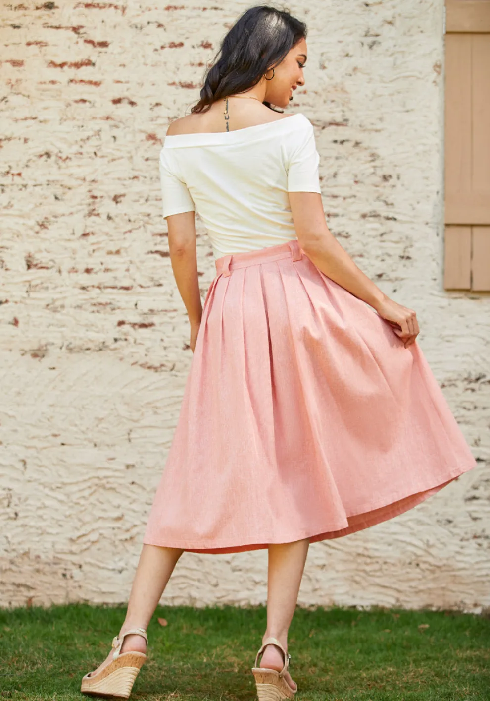 Effortless Feature A-Line Skirt