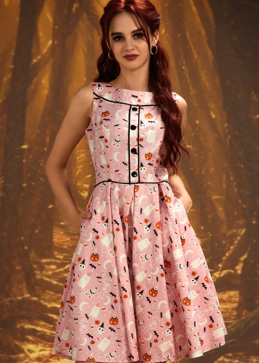 Elizabeth Dress in Pink Halloween