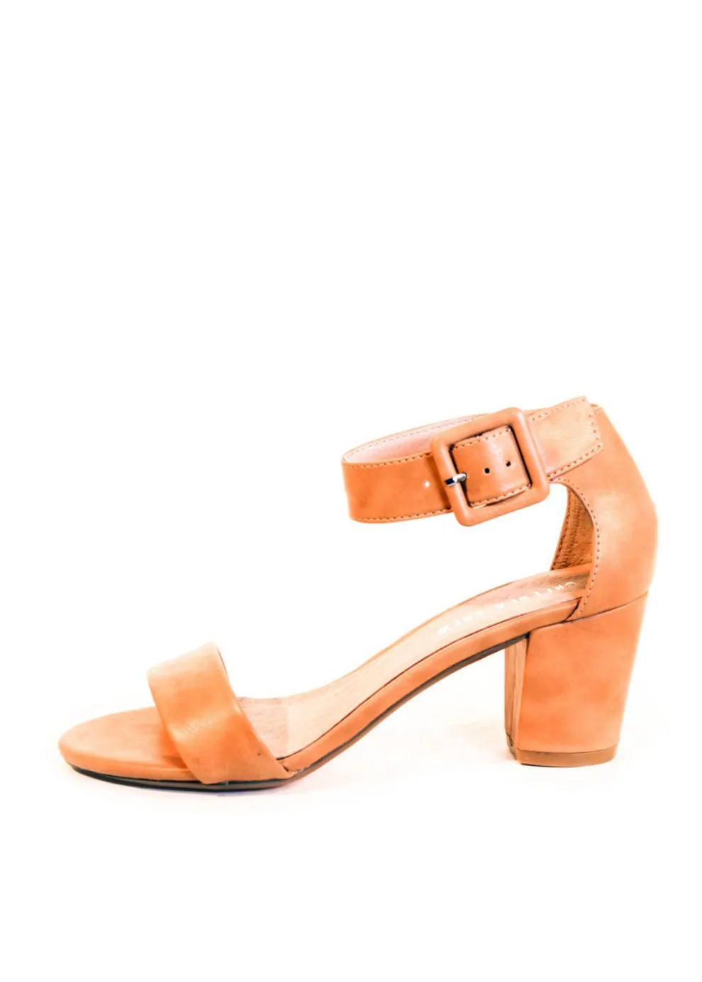 Elyse Faux Leather Sandal Heels