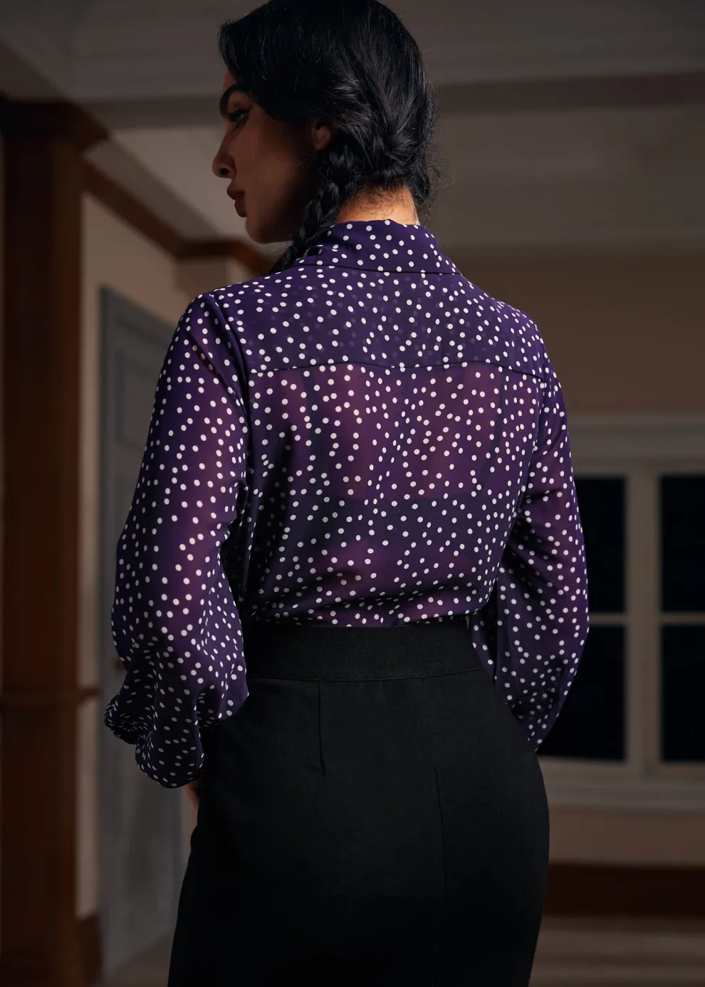 Enchanted Evening Collared Blouse