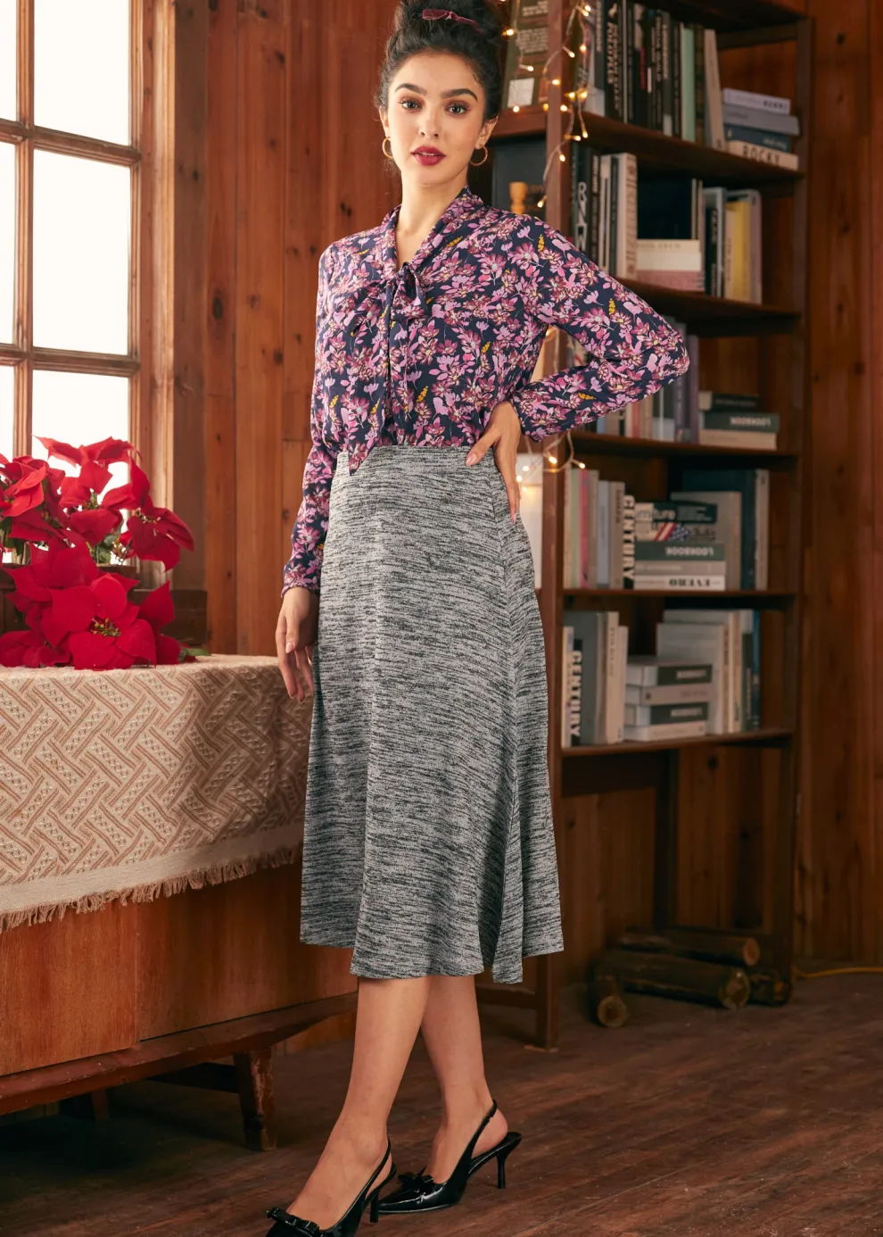 Excellence Attained Knit Midi Skirt