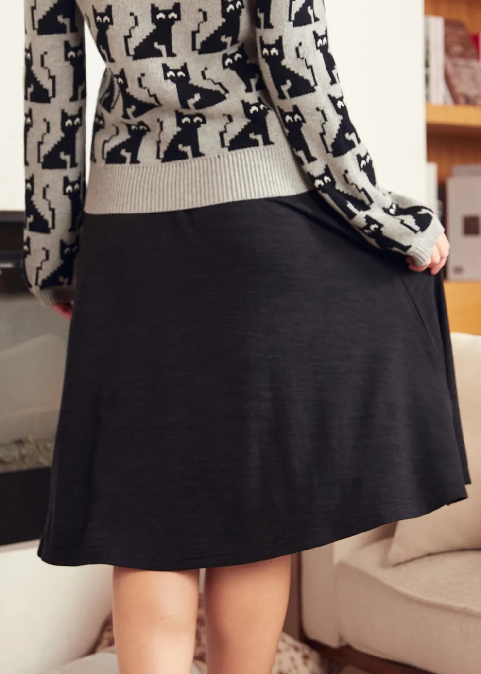 Excellence Attained Knit Midi Skirt
