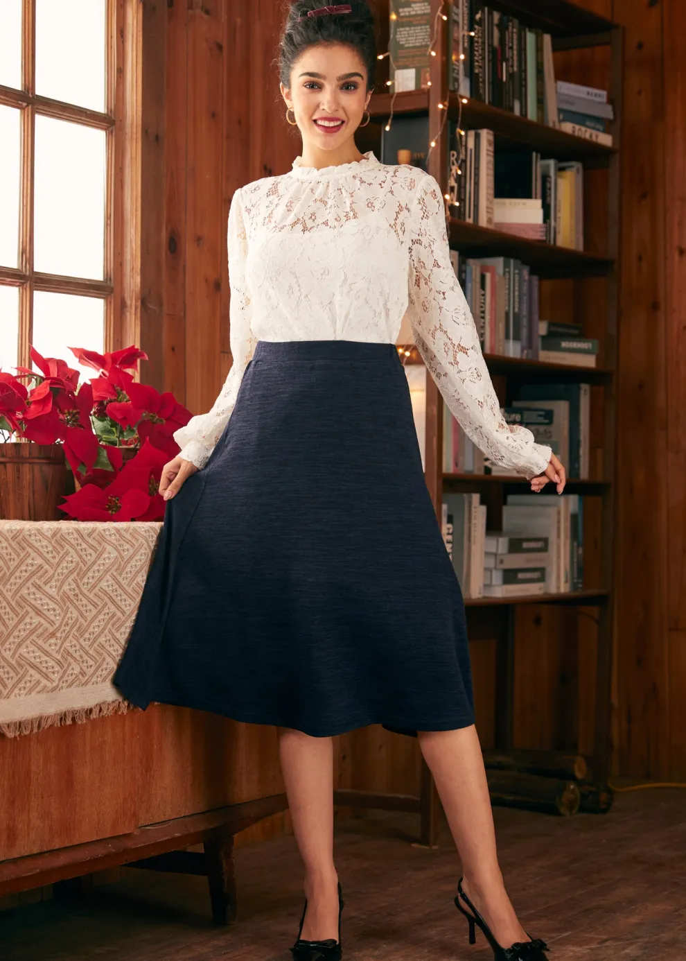 Excellence Attained Knit Midi Skirt