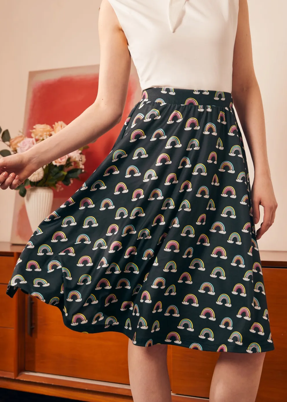 Excellence Attained Knit Midi Skirt