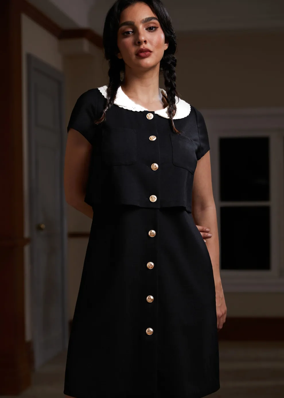 Falling for the Fall Equinox Collared Dress