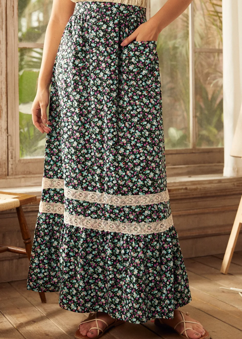 Field of Dreams Maxi Skirt