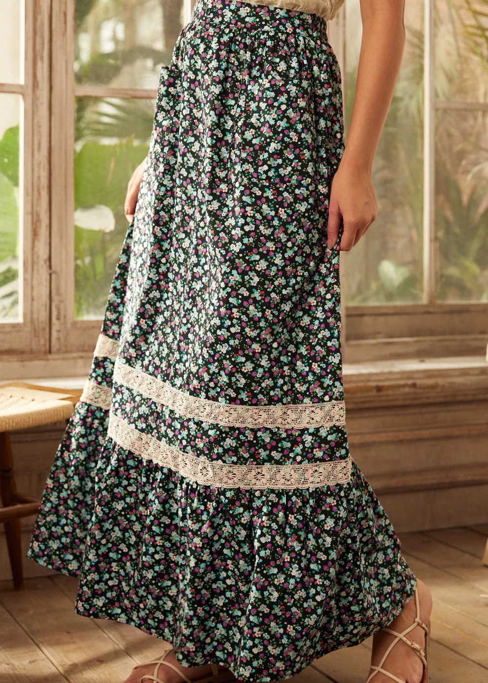 Field of Dreams Maxi Skirt