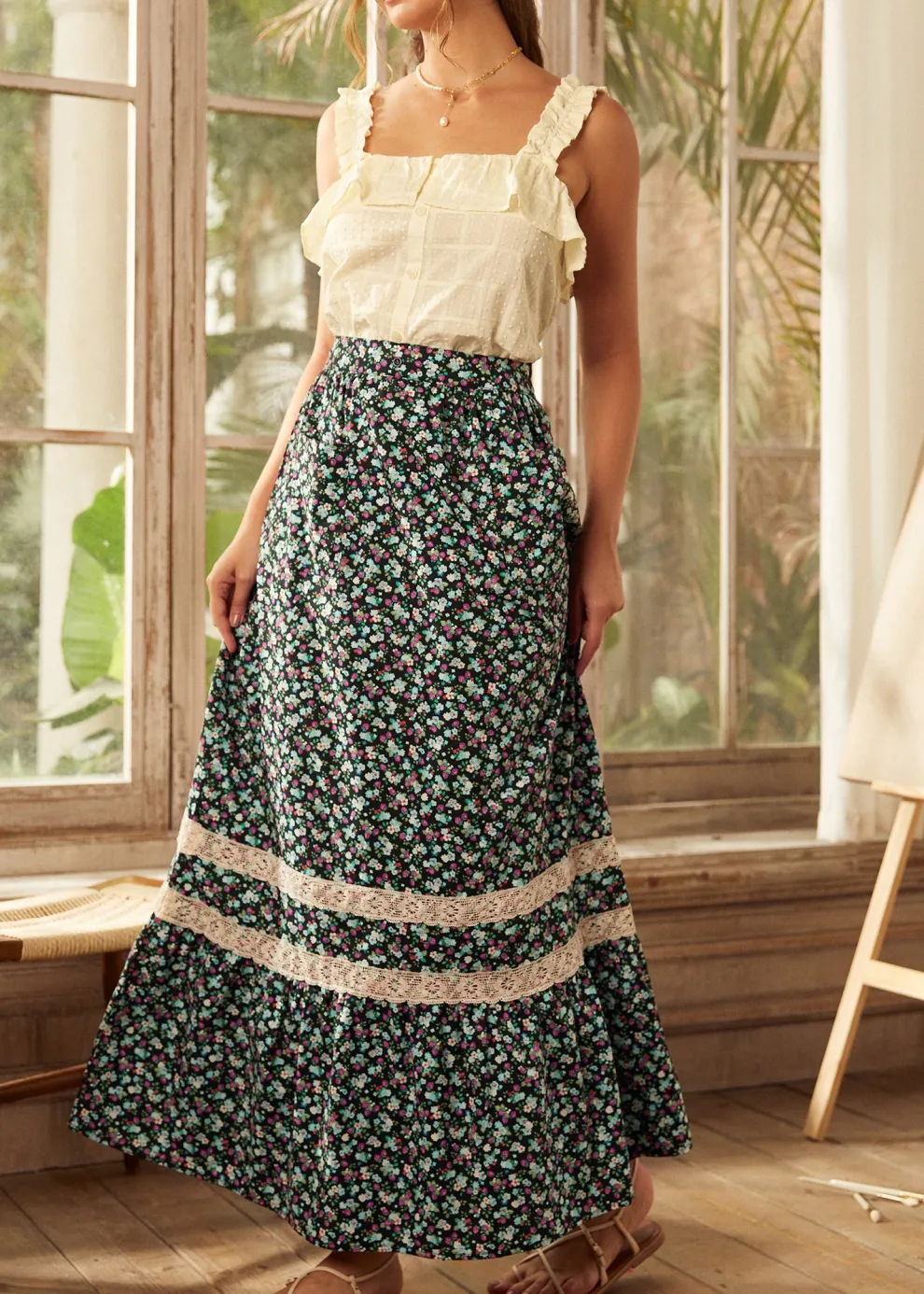 Field of Dreams Maxi Skirt