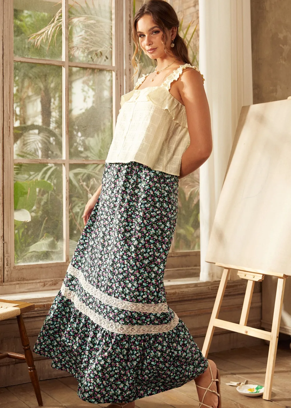 Field of Dreams Maxi Skirt