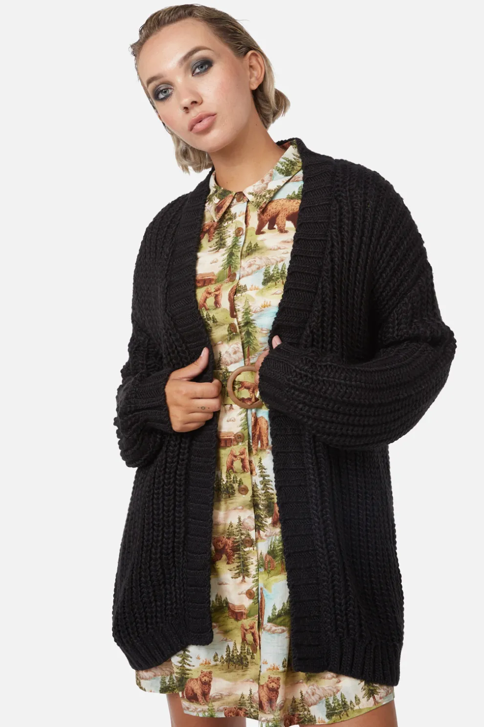 Field Work Chunky Knit Cardi