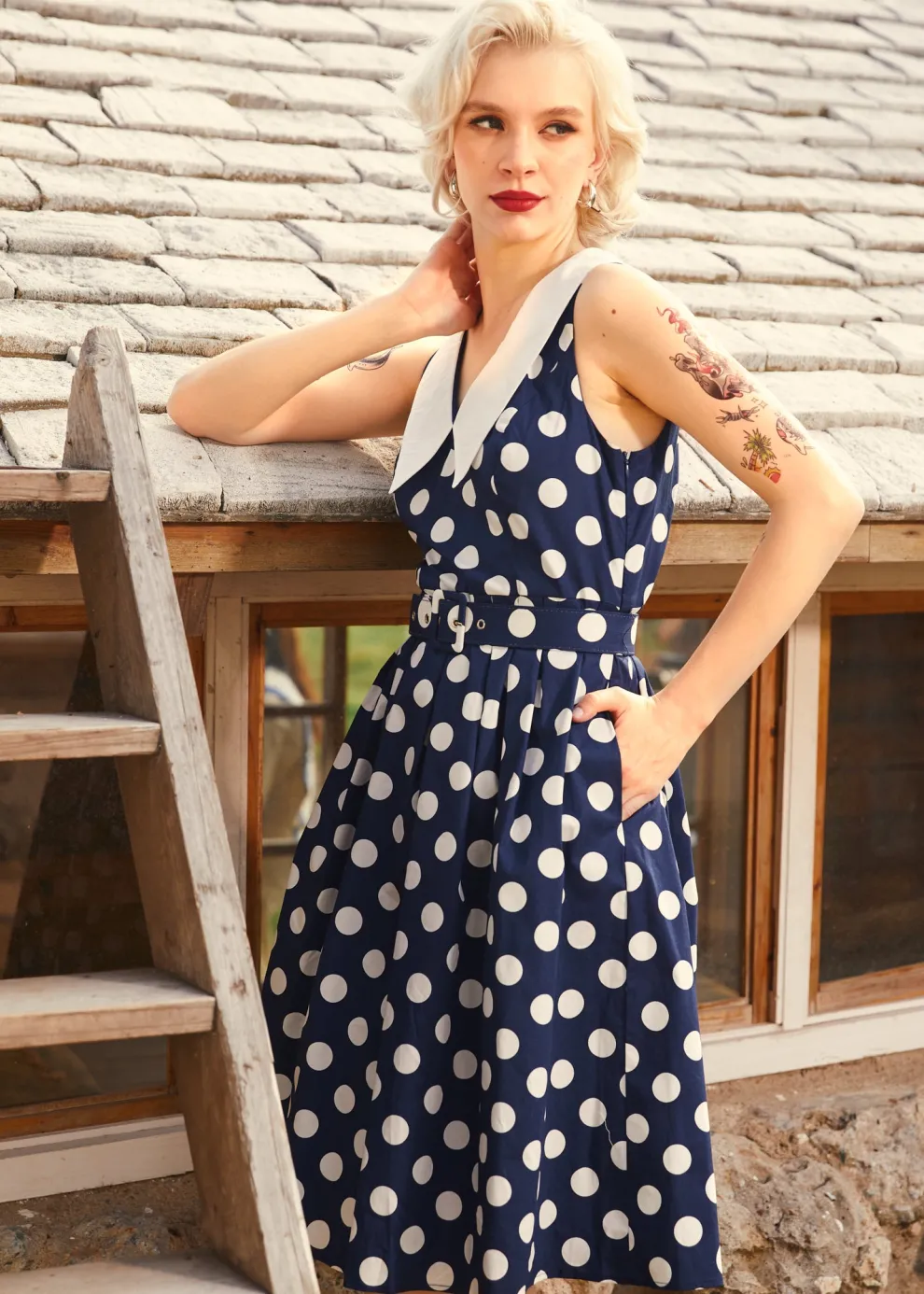 Find Me in Palm Springs Fit & Flare Dress