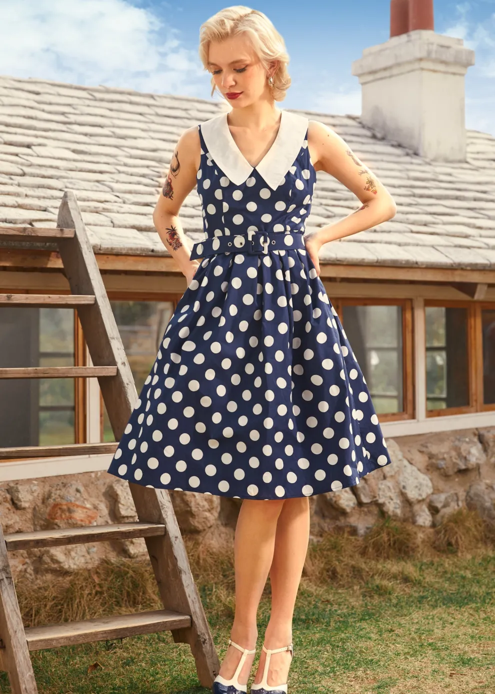 Find Me in Palm Springs Fit & Flare Dress