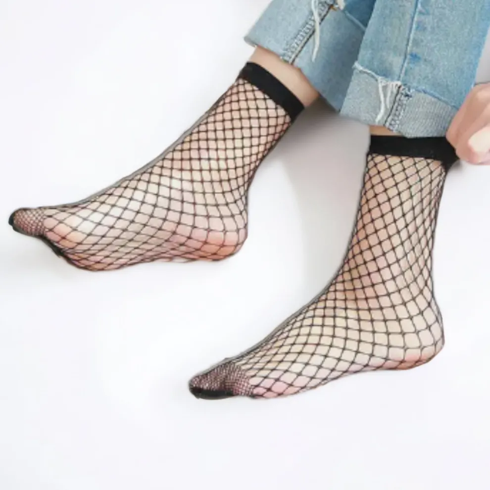 Fishy Fishnet Socks
