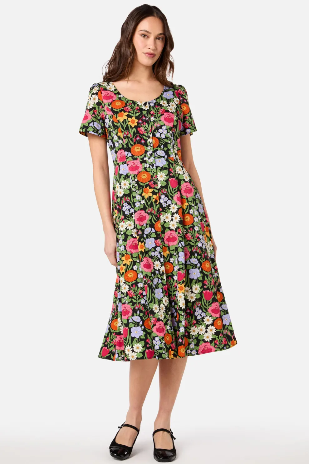 Floral Field Midi Dress