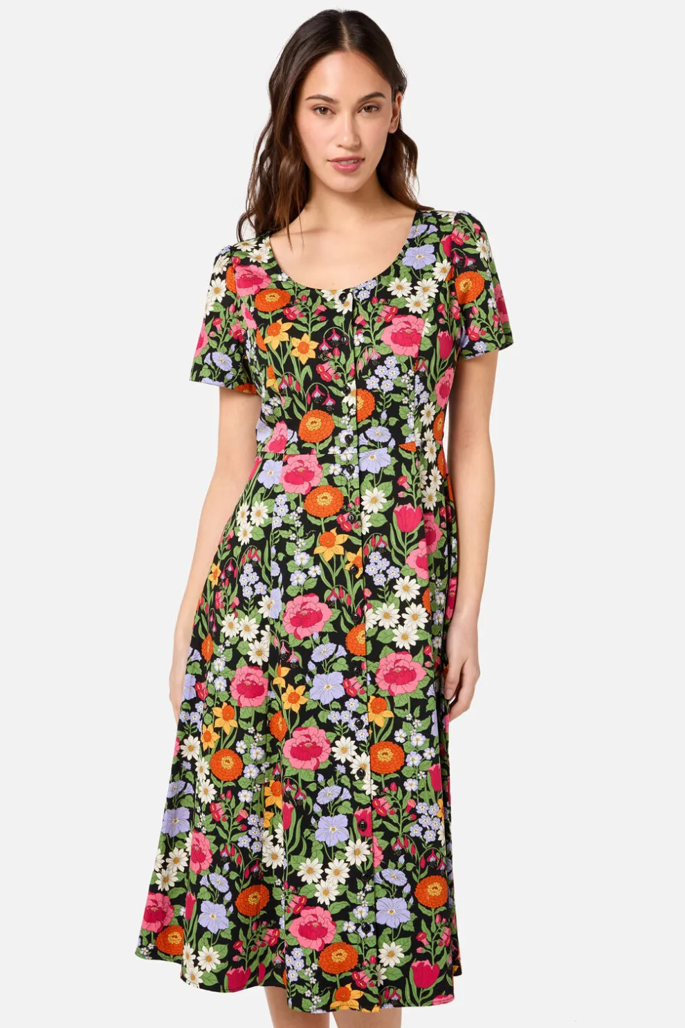 Floral Field Midi Dress