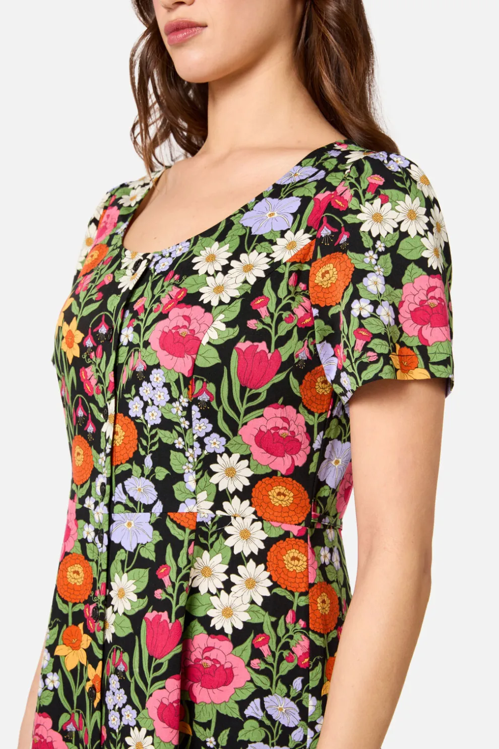 Floral Field Midi Dress