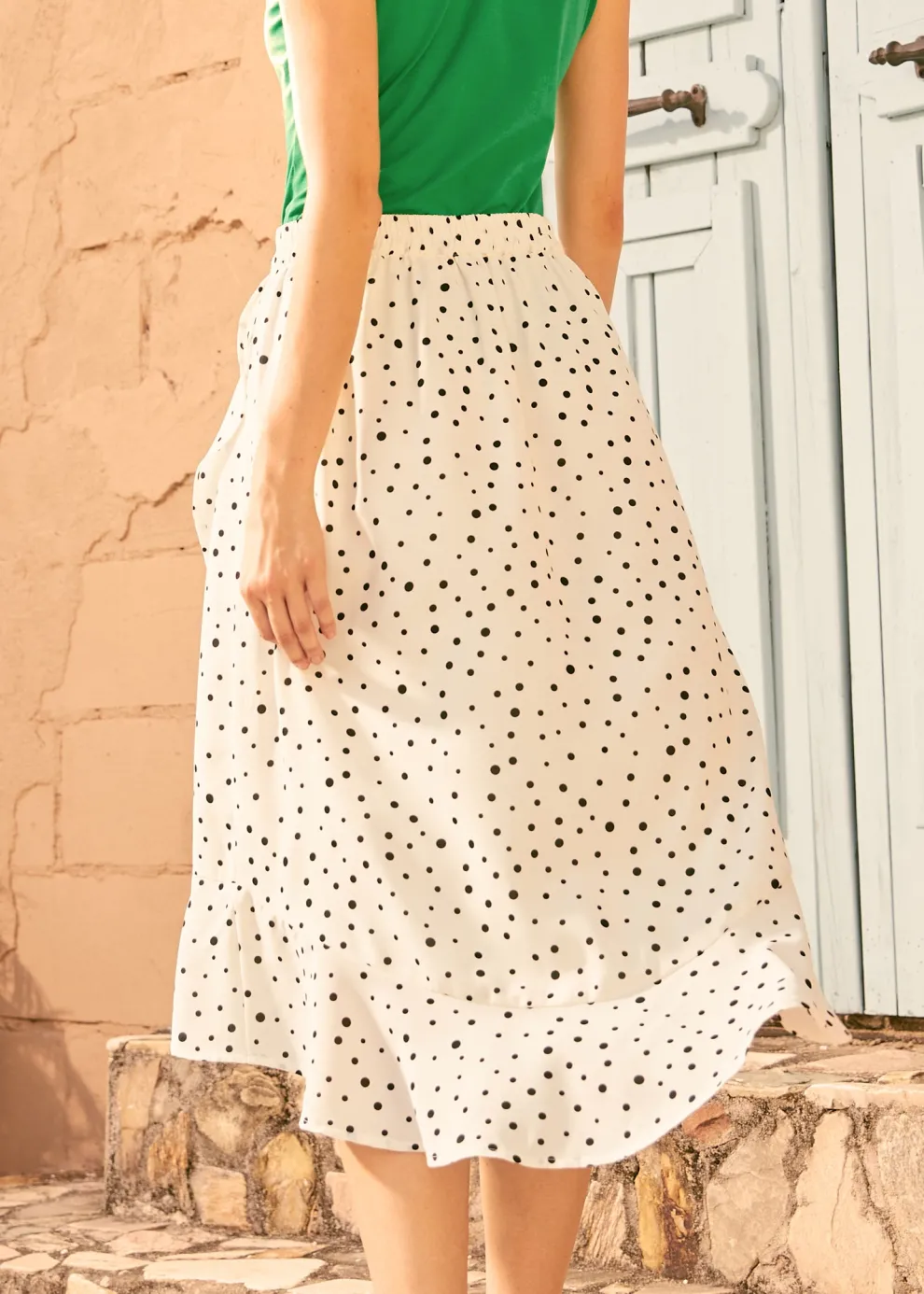 Flounce & Fancy Hi-Low Skirt