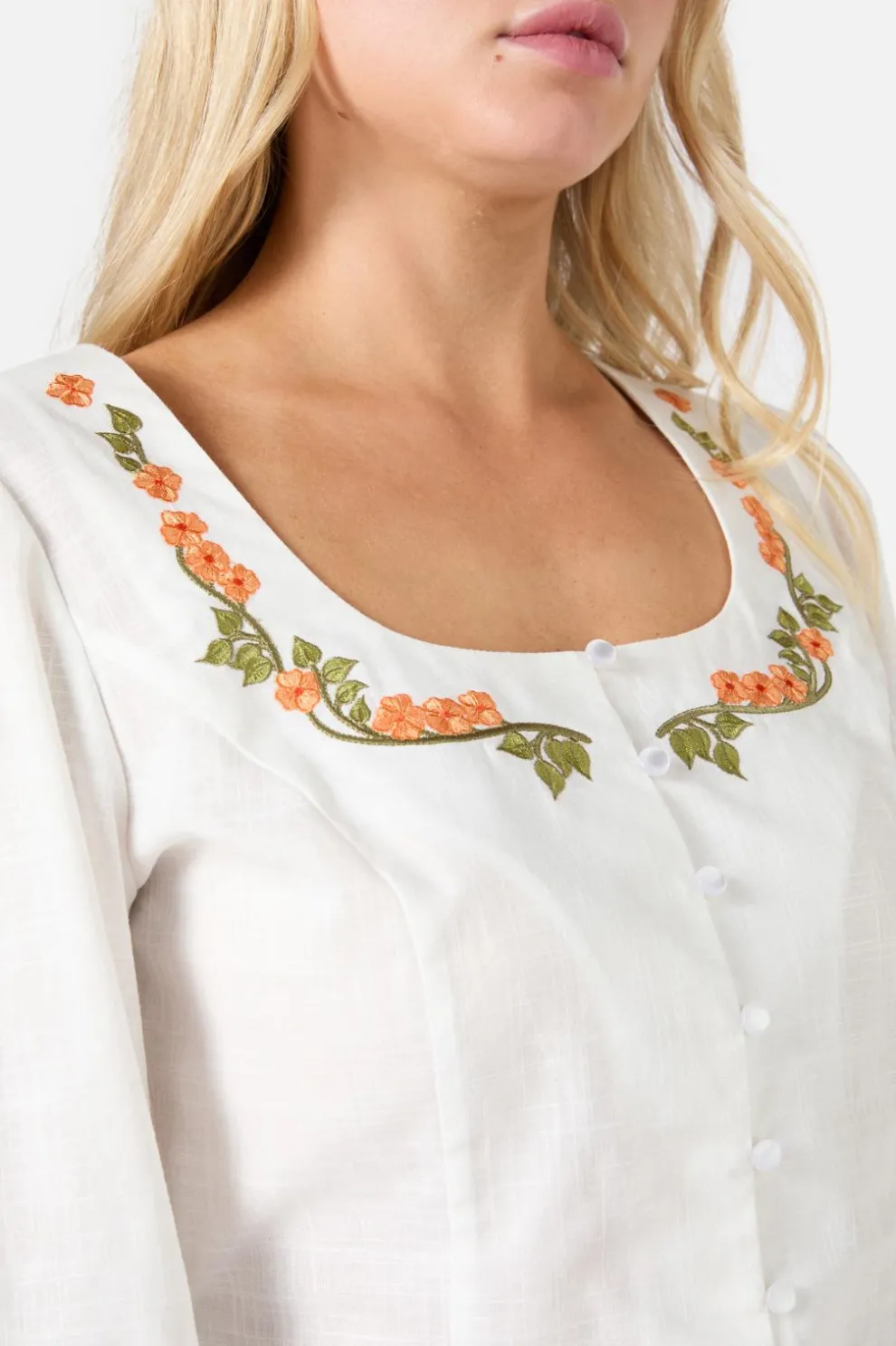 Flower Child Embroidered Top