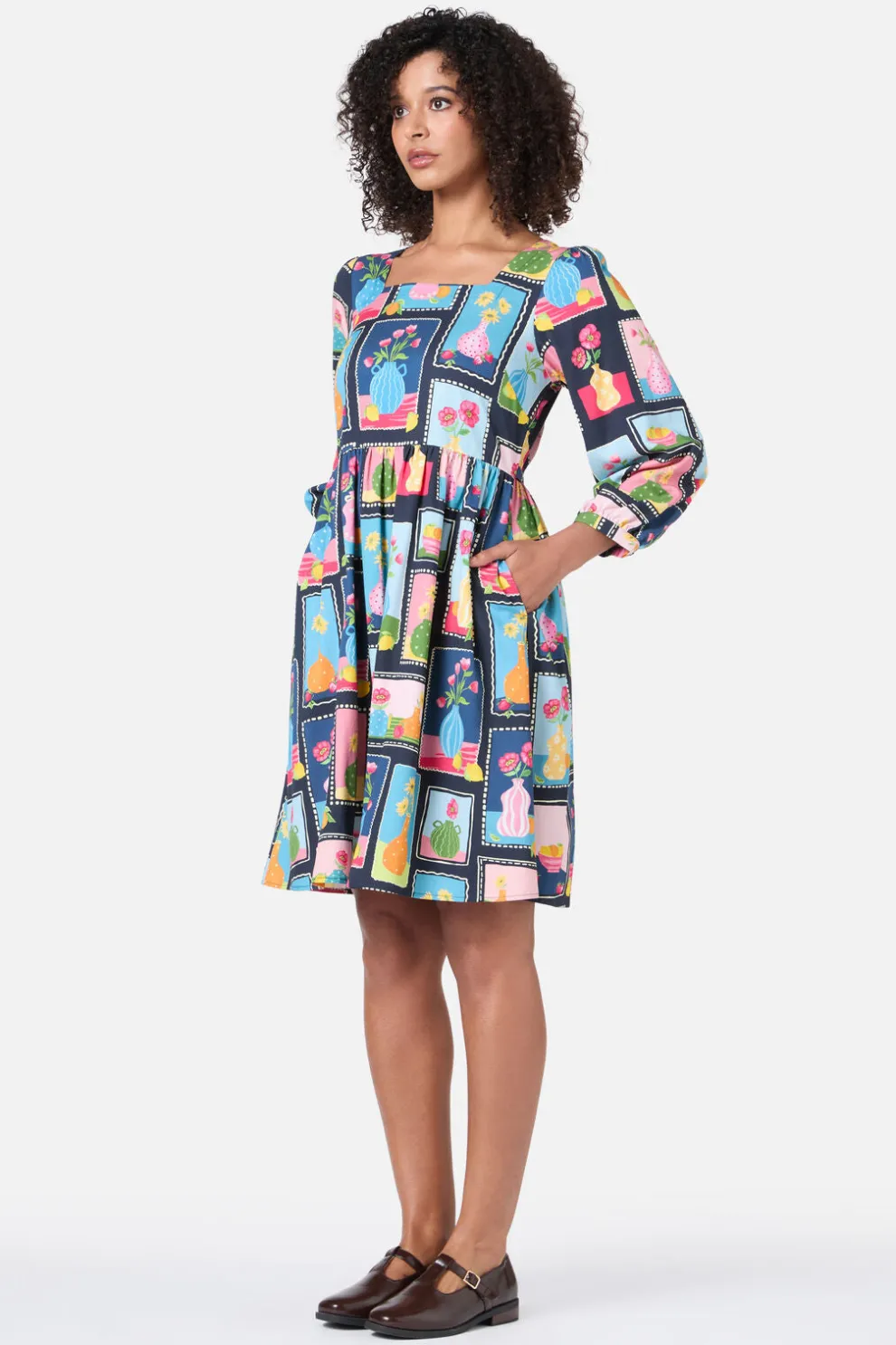 Flower Vases Mini Dress