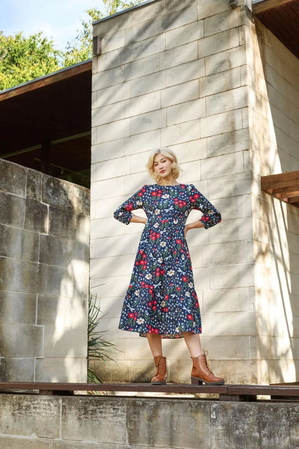 Garden Life Midi Dress