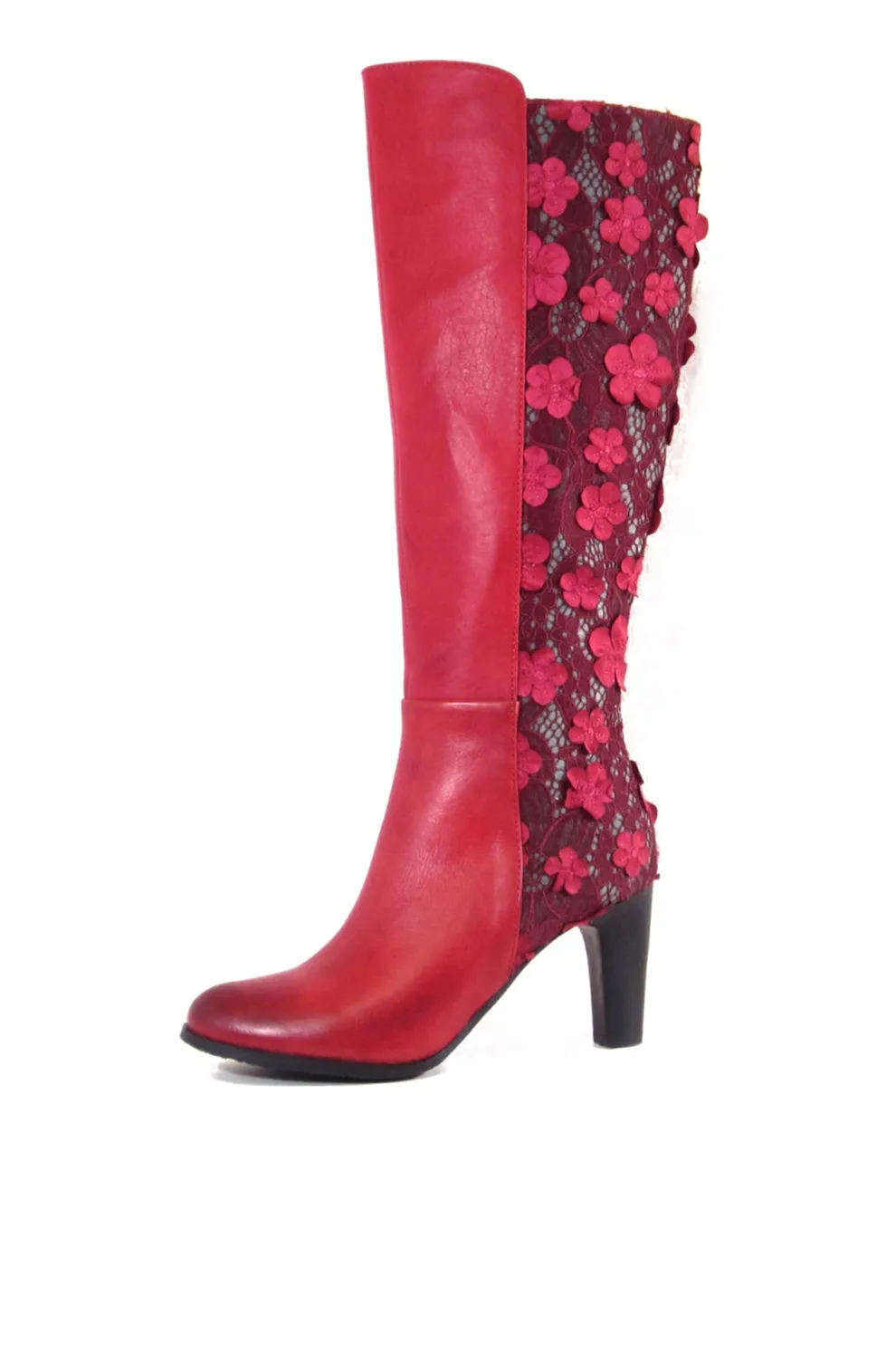 Geller Floral Lace Boots