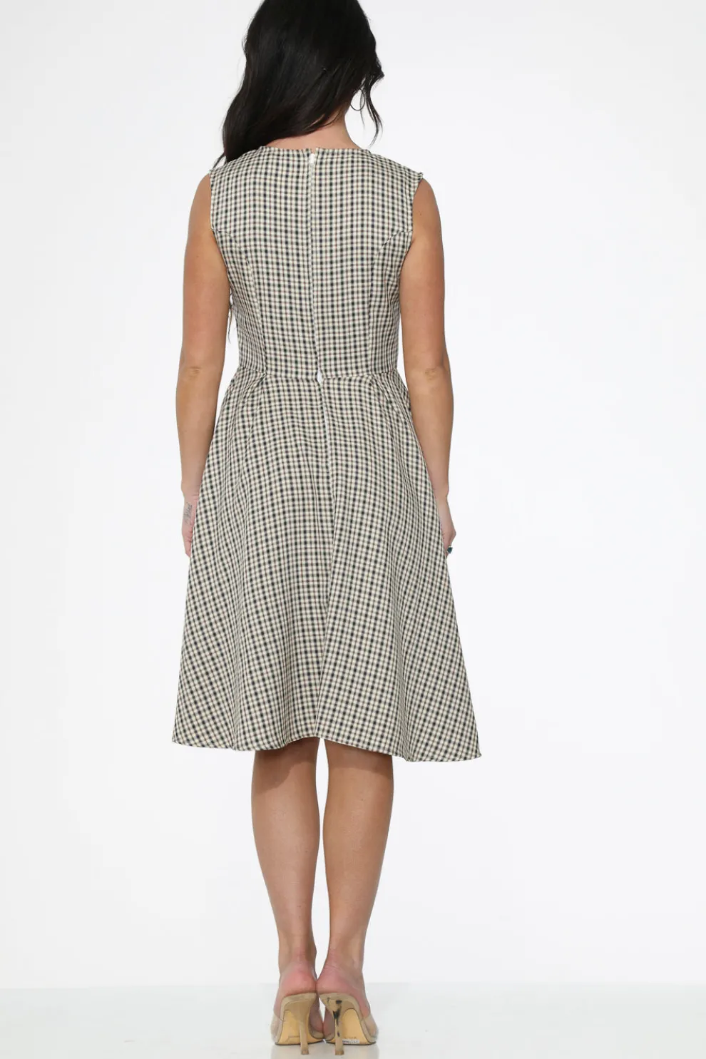 Gingham Swing Dress