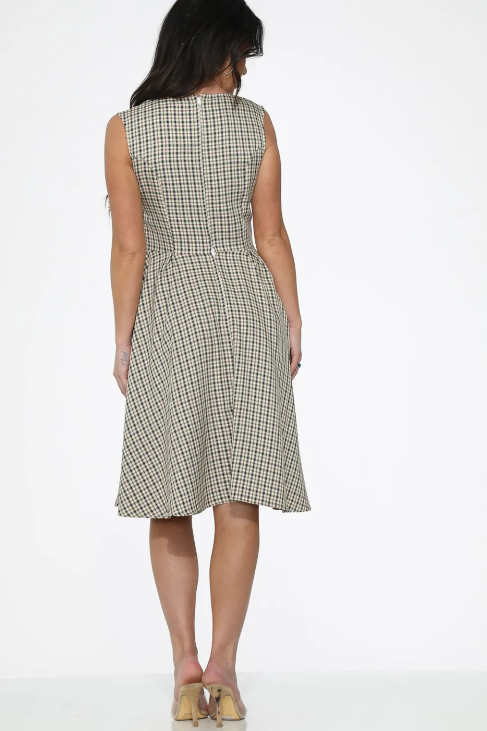 Gingham Swing Dress