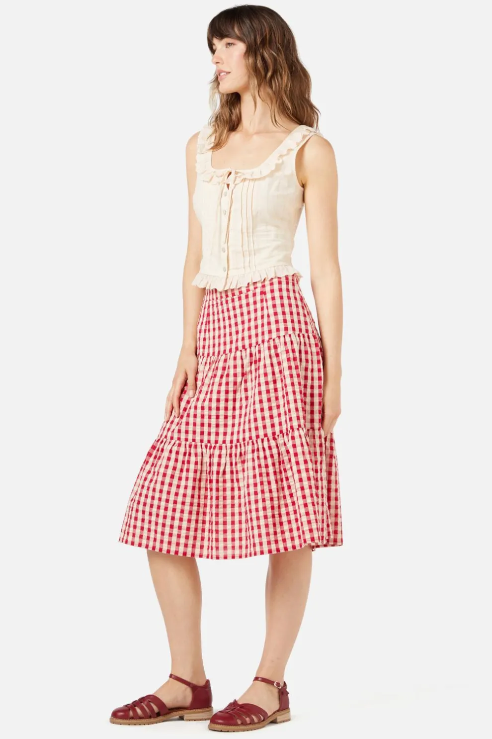 Greta Check Skirt