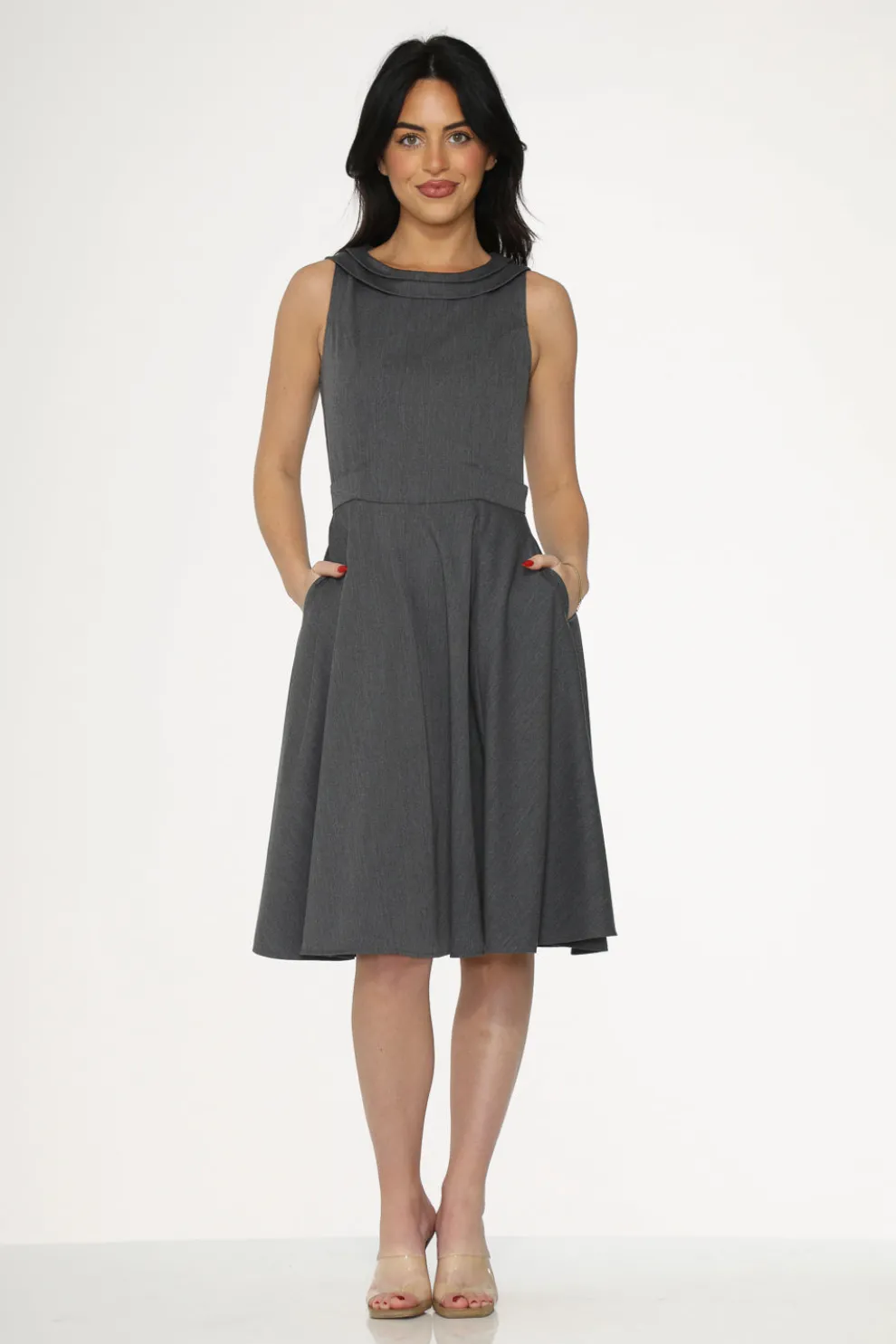 Grey Swing Dress