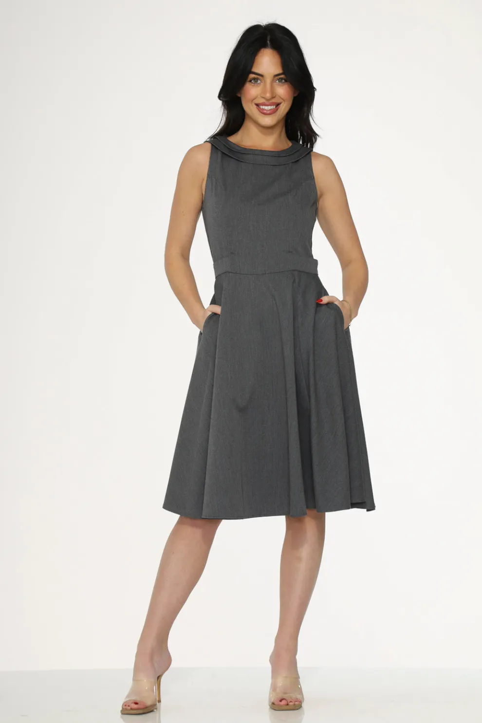 Grey Swing Dress
