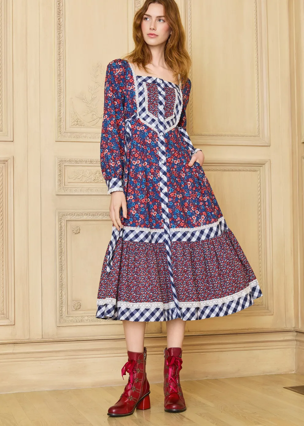 GUNNE SAX for ModCloth Veronica Midi Dress