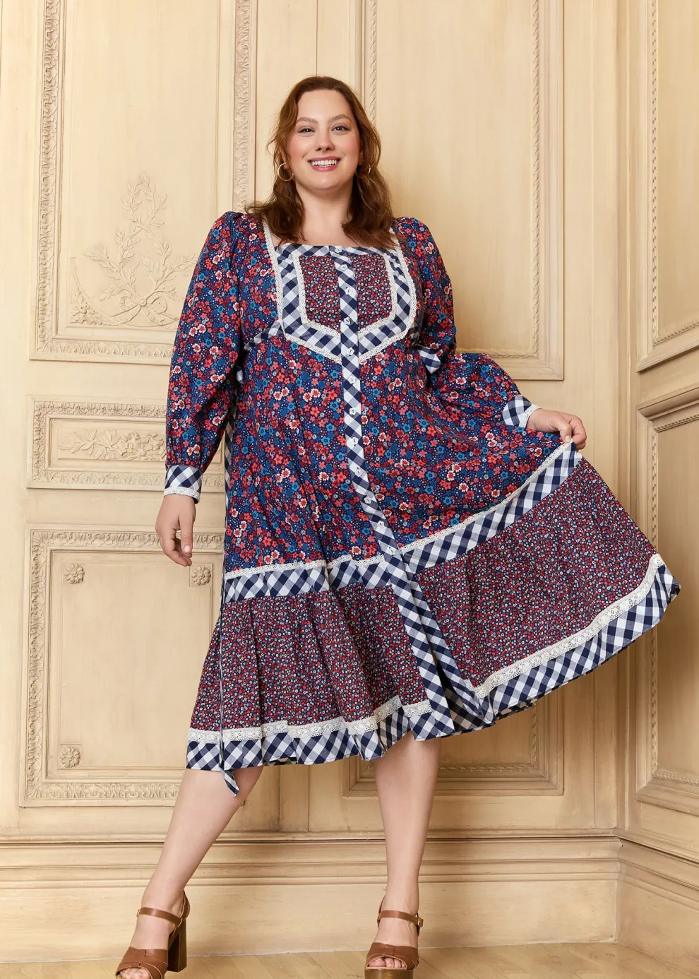 GUNNE SAX for ModCloth Veronica Midi Dress