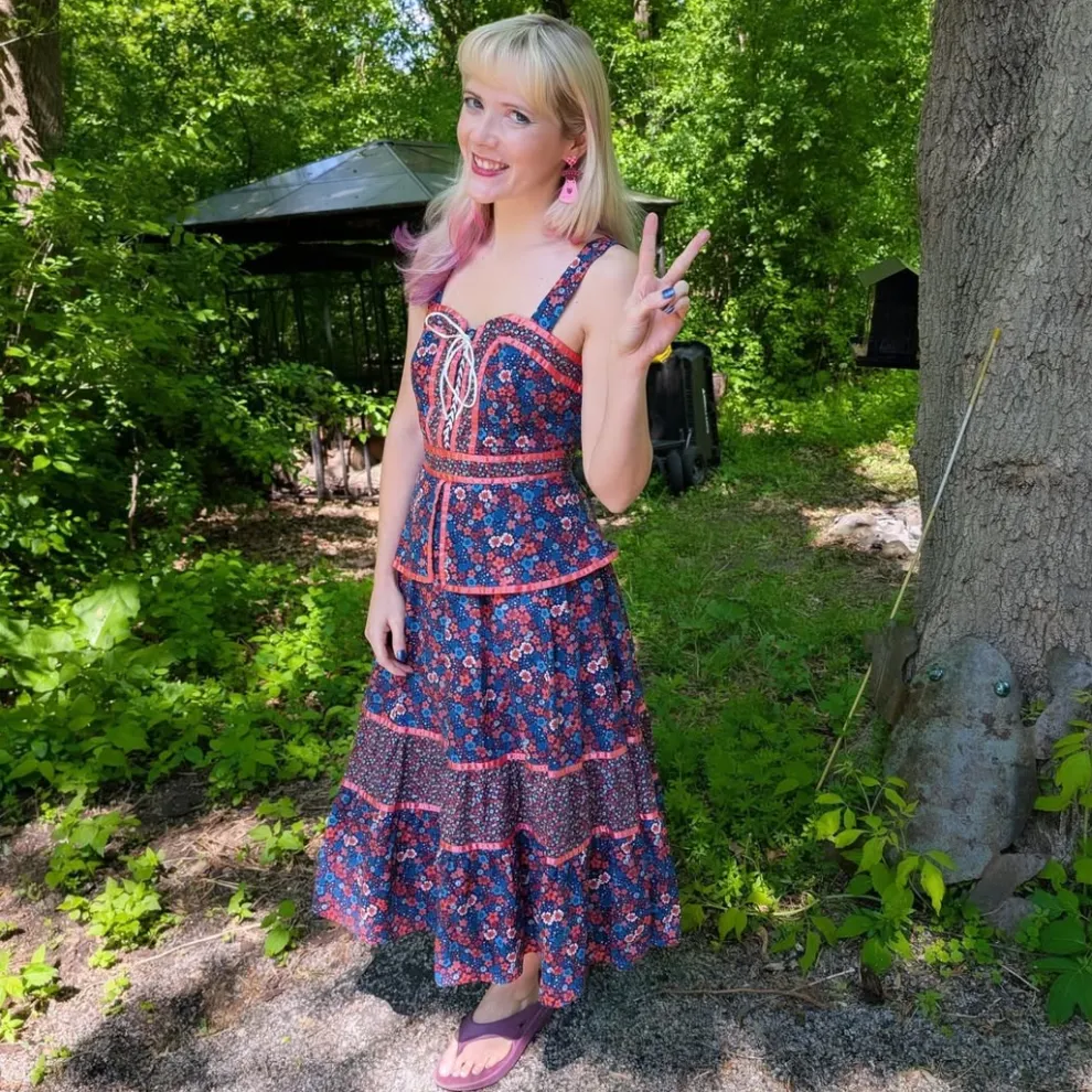 GUNNE SAX for ModCloth Grace Peplum Midi Dress