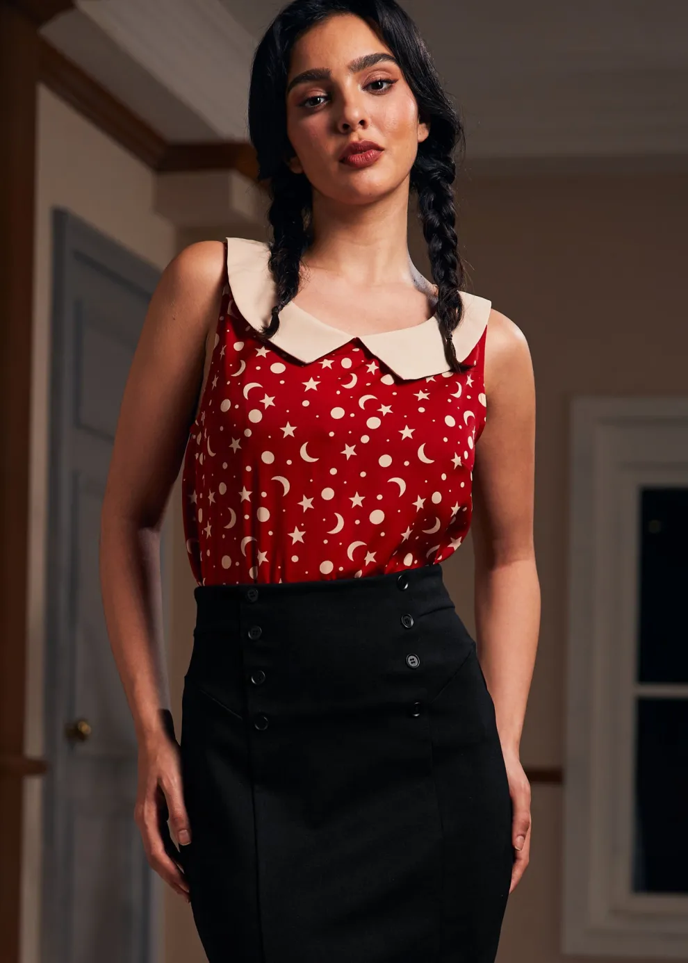 Harvest Moon Melodies Collared Top