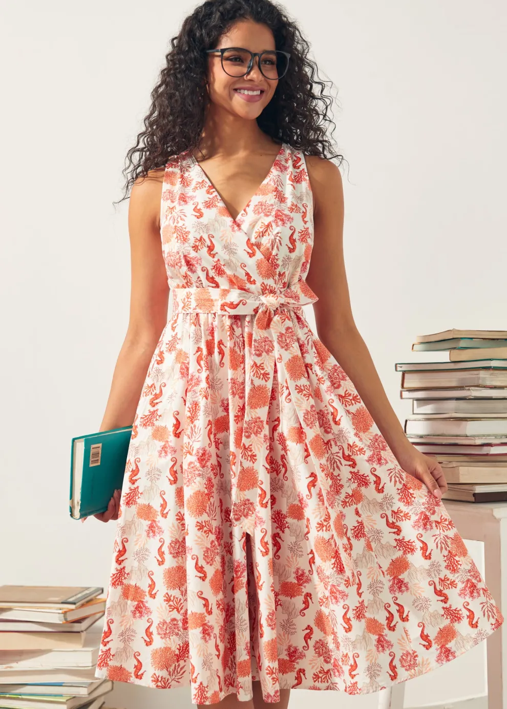 Instant Energy Faux-Wrap Dress