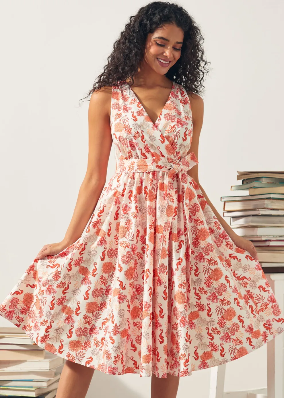 Instant Energy Faux-Wrap Dress