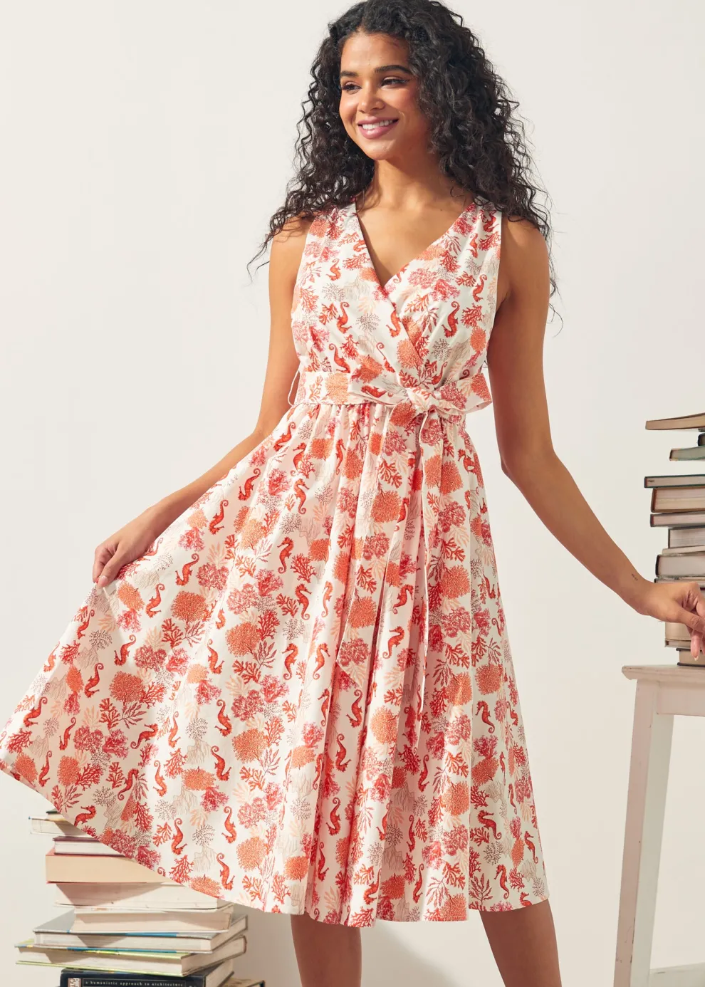 Instant Energy Faux-Wrap Dress